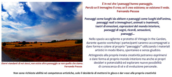 PAESAGGI – Workshop di Arte Terapia